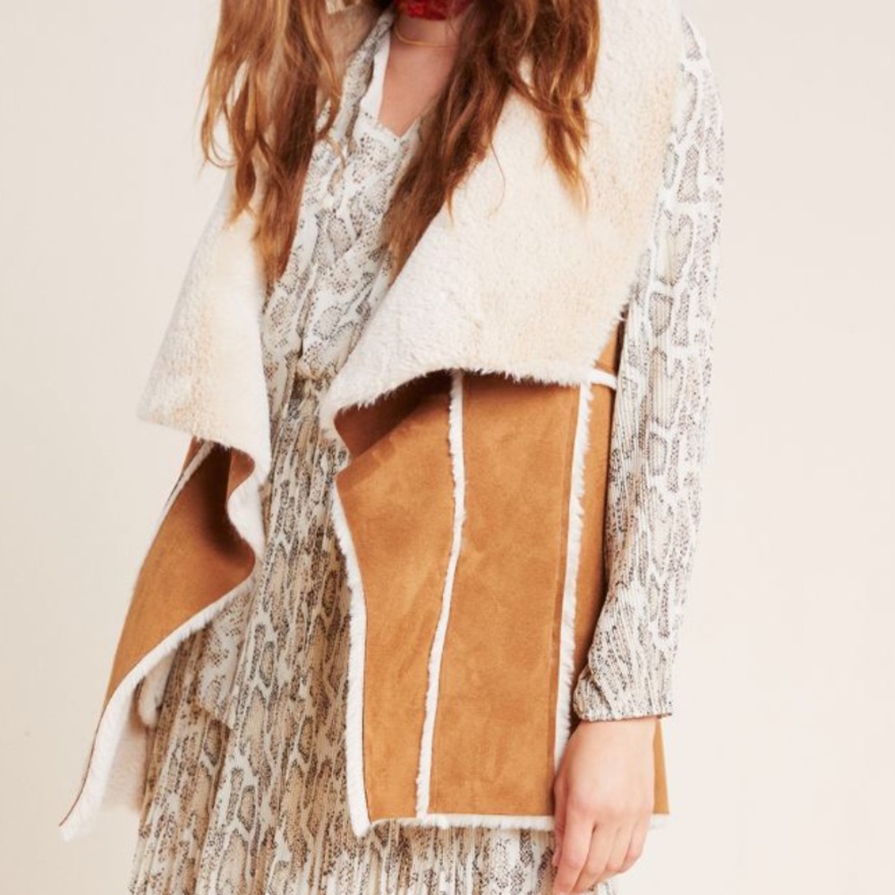 Carolina Shearling vest Anthropologie